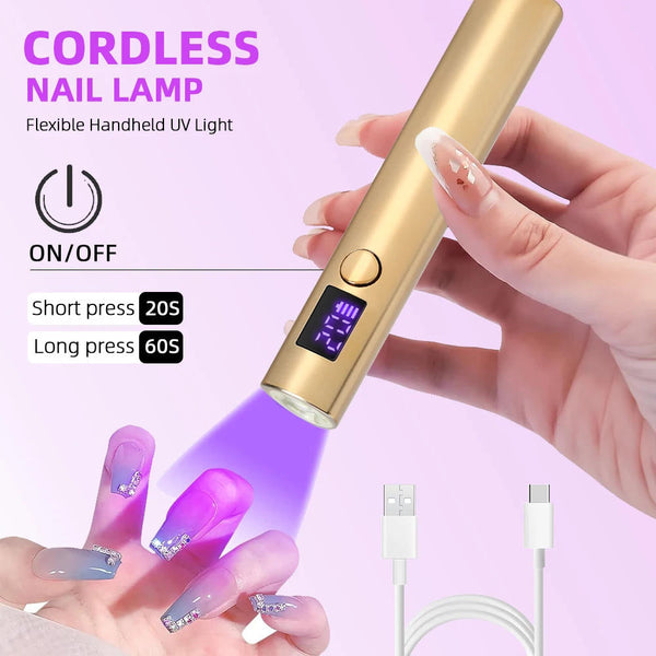 Mini Uv Led Nail Dryer Lamp Usb Gold Nail Dryers & Lamps