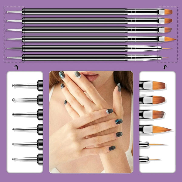 31Pcs Nail Art Brushes And Dotting Tools Nail Art Tools