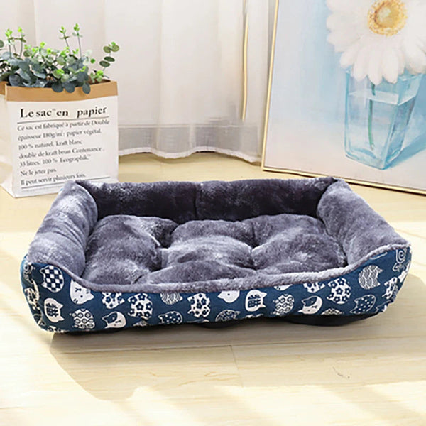 Blue Pet Dog Bed Sofa Mat For Cats & Dogs Pet Beds