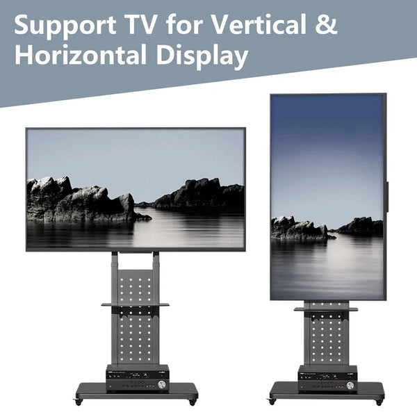 Heavy Duty Mobile Tv Stand With Wheels Tv Stands & Mounts