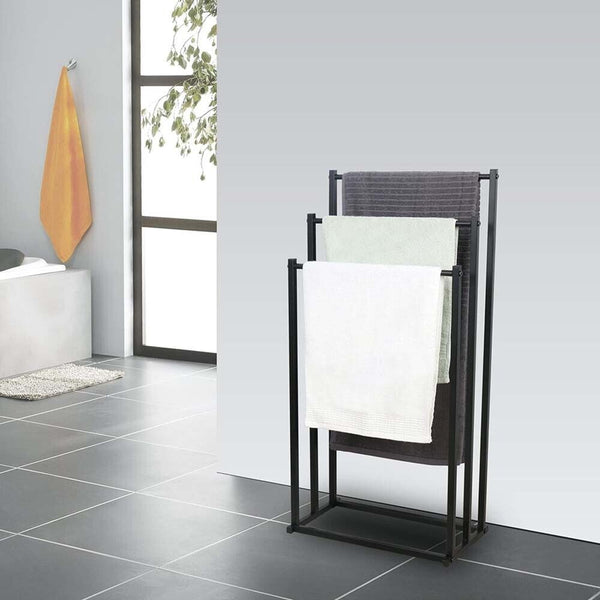 Metal Free Standing Towel Rack 3 Tier Bathroom Rail Shelf Dryer Towel Racks