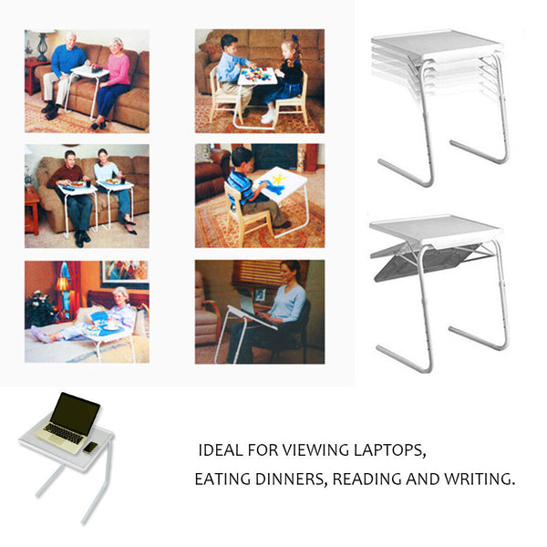 Foldable Laptop Table Tray Steel Mdf Laptop Desks