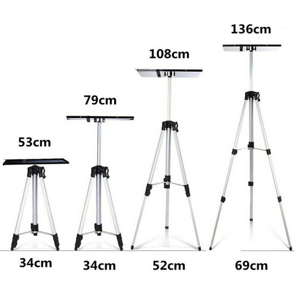 Aluminium Laptop Projector Tripod Stand 52 140Cm Projector Mounts & Stands