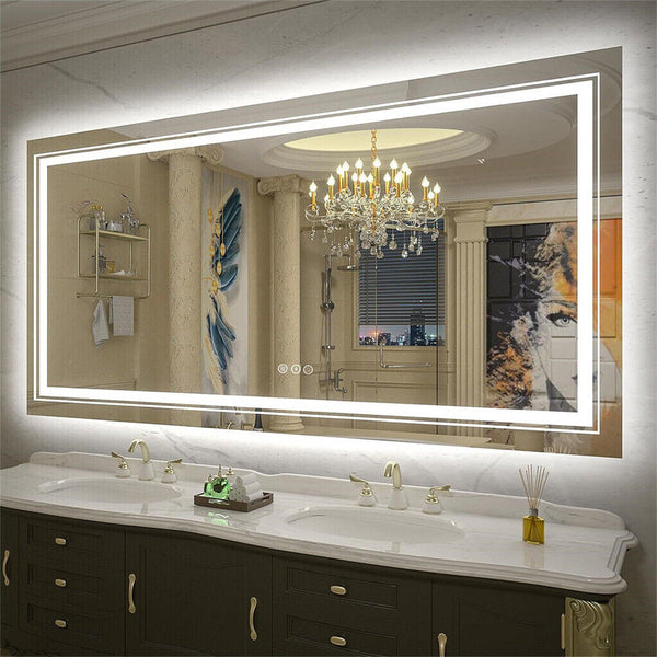 1200X800mm Led Bathroom Mirror Anti Fog Illuminated Mirrors