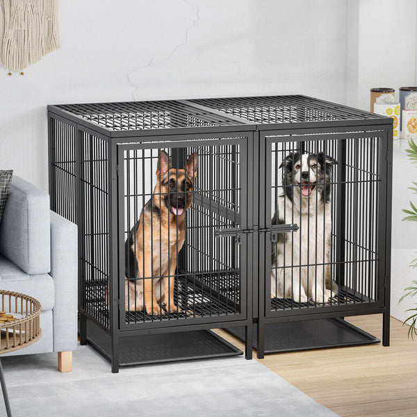 52 Xxxl Heavy Duty Dog Cage Large Breed Kennel On Wheels Dog Kennels