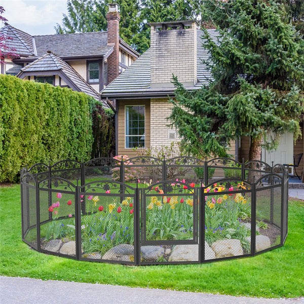 Heavyduty Metal Dog Playpen W/ Waterproof Border Dog Kennels