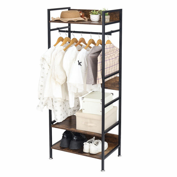 Metal Garment Rack Coat Stand Mdf And Iron Organiser 60 X 40 162 Cm. Garment Racks