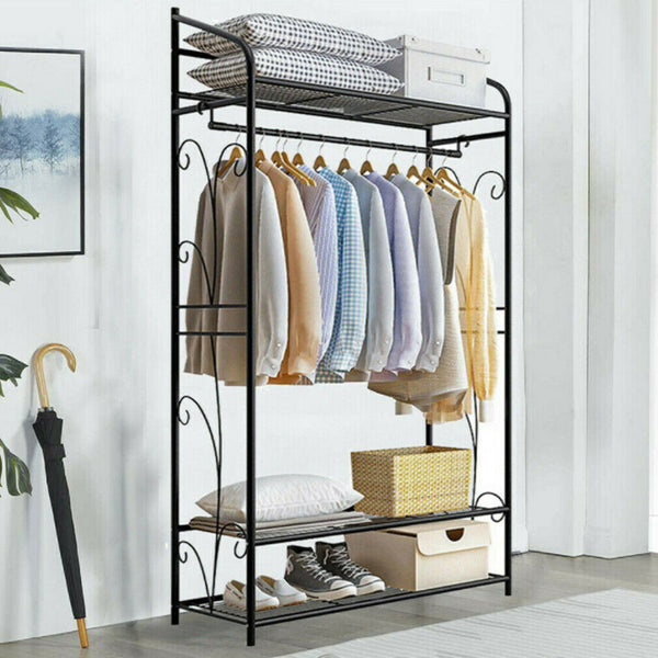 Extra Large Iron Clothes Rack Garment Hanging Stand Garment Racks