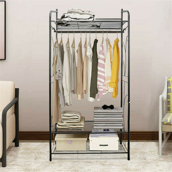 Extra Large Iron Clothes Rack Garment Hanging Stand Garment Racks