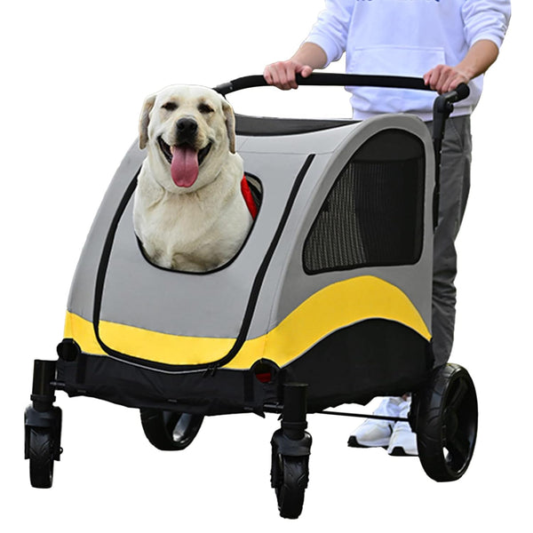 Dog Stroller Pet Pushchair Foldable Travel Cart Xl Dog Strollers