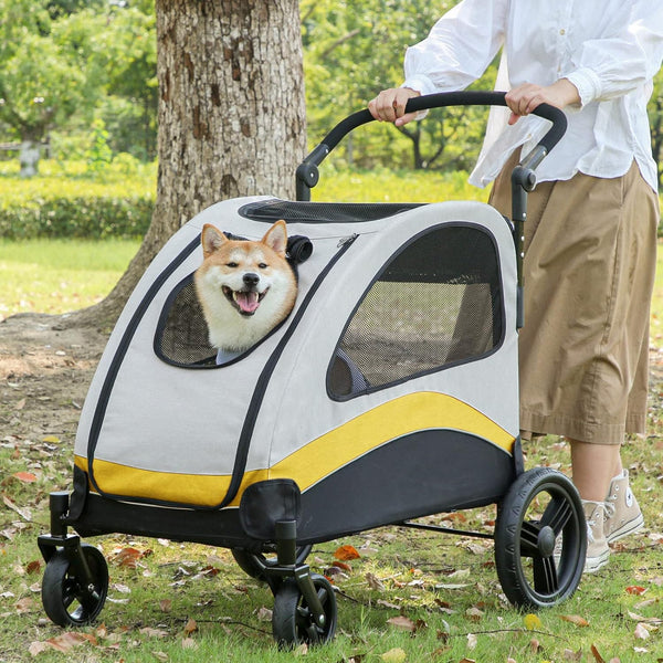 Dog Stroller Pet Pushchair Foldable Travel Cart Xl Dog Strollers