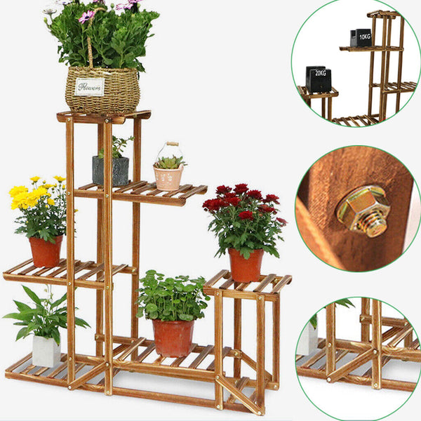 5 Tier Plant Stand Flower Display Shelf Indoor Outdoor Garden Plant Stands