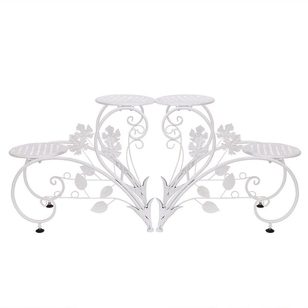 Set Of 2 Plant Stand Wedding Garden Flower Shelf Rack Plant Stands