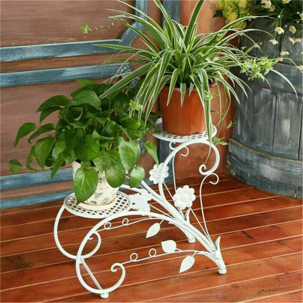 Set Of 2 Plant Stand Wedding Garden Flower Shelf Rack Plant Stands