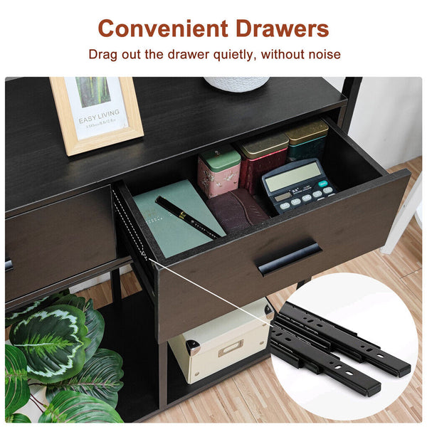 Rustic Accent Bookshelf 90Cm Wide Plant Display Rack Bookshelves