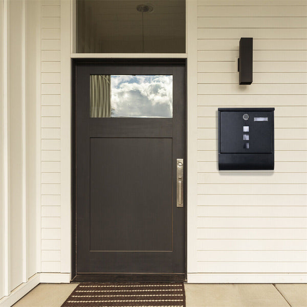 Wall Mounted Lockable Mailbox Galvanized Steel With Copper Letterboxes