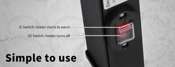 Aluminium Heated Towel Rail 7 Bar Electric Warmer Black Sterilisers & Towel Warmers