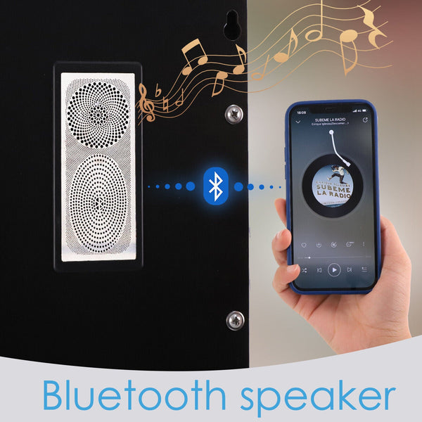 Crystal Vanity Mirror 80Cm Led Bluetooth Magnifying Makeup Mirrors