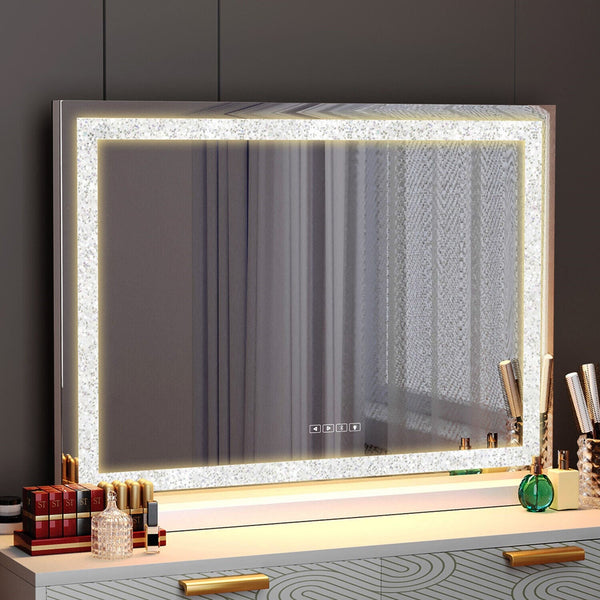 Led Makeup Mirror Bluetooth Touch Sensor Hollywood Vanity Makeup Mirrors