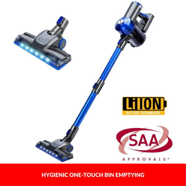 Enigma V8 22.2V Cordless Stick Vacuum Cleaner Blue + Toolkit Vacuum Cleaners