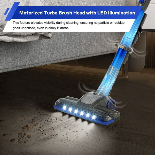 V8 150W Handheld Stick Vacuum Cleaner 40 Min Runtime Led Vacuum Cleaners
