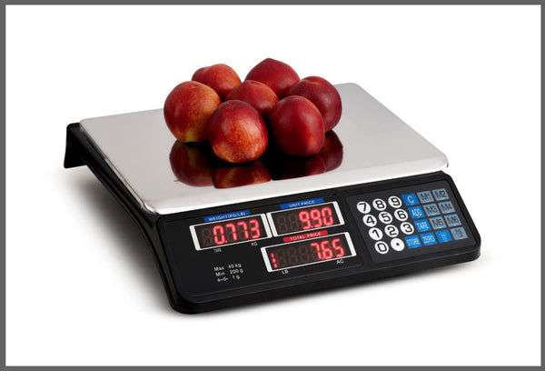 Digital Kitchen Scale 40Kg 1G Increment Electronic Black Kitchen Scales