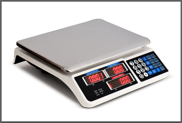 Digital Kitchen Scale Electronic 40Kg 1G Increment White Kitchen Scales