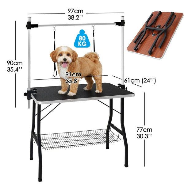 Pet Grooming Table For Australian Cattle Dog Foldable Grooming Tables
