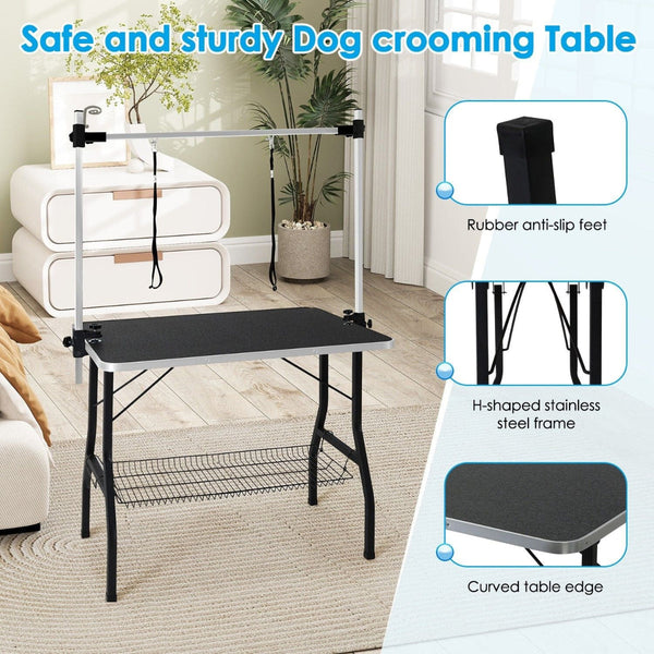 Pet Grooming Table For Australian Cattle Dog Foldable Grooming Tables