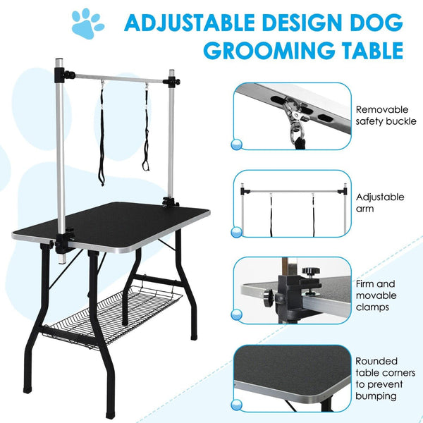 Pet Grooming Table For Australian Cattle Dog Foldable Grooming Tables