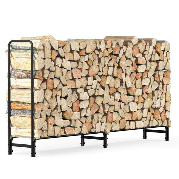 Metal Firewood Rack Log Storage Holder Heavy Duty Firewood Racks