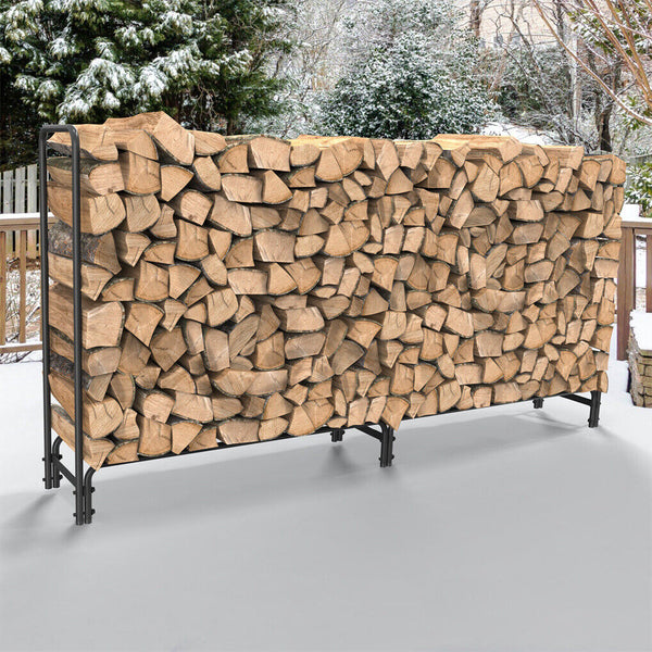 Metal Firewood Rack Log Storage Holder Heavy Duty Firewood Racks