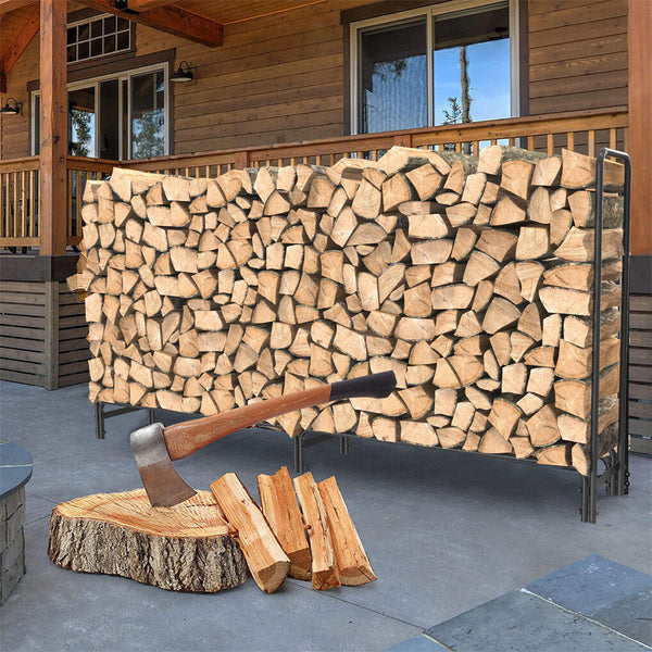 Metal Firewood Rack Log Storage Holder Heavy Duty Firewood Racks