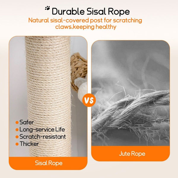 Cat Tree Tower Large Scratching Post Condo Basket Activity Center Furniture & Scratchers