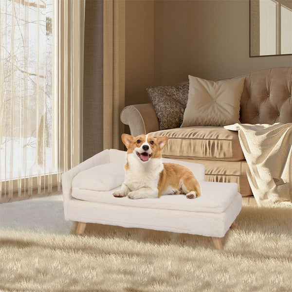 Luxury Pet Sofa Bed 70Cm Rectangular Soft Cushion Anti Skid Pet Beds
