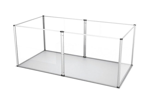 Clear Acrylic Dog Playpen 124X63x40cm Panels Cage Fences & Pens