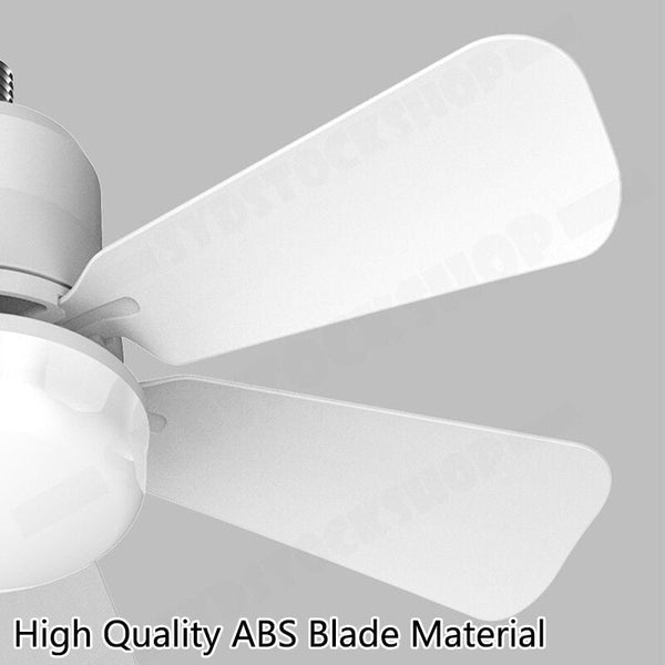 16.5 Ceiling Fan With Led Light 3 Speed Remote Control White Ceiling Fans