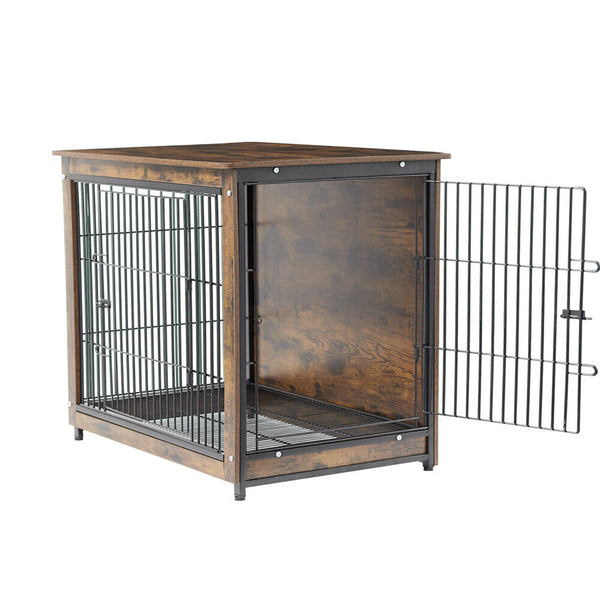 Small Dog Crate Indoor Kennel 63X51x59cm End Table Nightstand Dog Kennels
