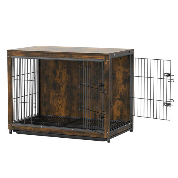 Large Dog Crate Kennel End Table Nightstand 100X59x74cm Dog Kennels