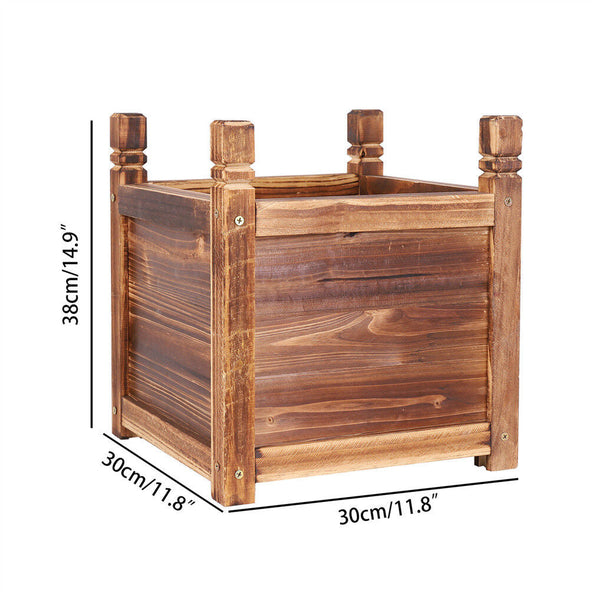 Small Raised Garden Bed 30X30x33cm Wooden Planter Box Raised Garden Beds