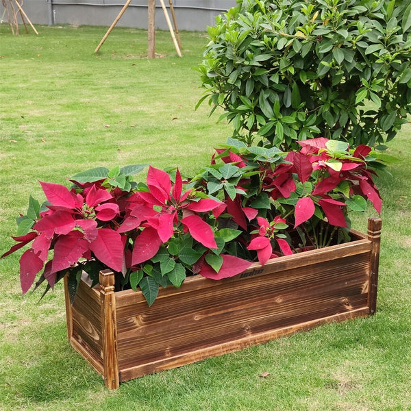 Medium Raised Garden Bed 60X30x33cm Wooden Planter Box Raised Garden Beds