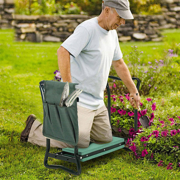 Xxl Garden Kneeler Seat Stool With Pocket 150Kg Load Garden Kneelers & Seats