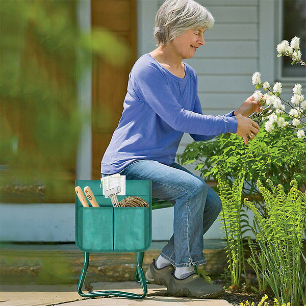 Xxl Garden Kneeler Seat Stool With Pocket 150Kg Load Garden Kneelers & Seats