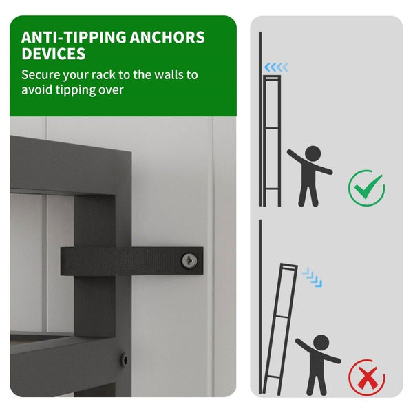 Plant Stand Shelf Rack With Hanging Rod Indoor Outdoor Display Plant Stands