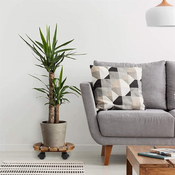 Plant Caddy Stand 2 Pack 360 Degree Rotating Casters Plant Stands