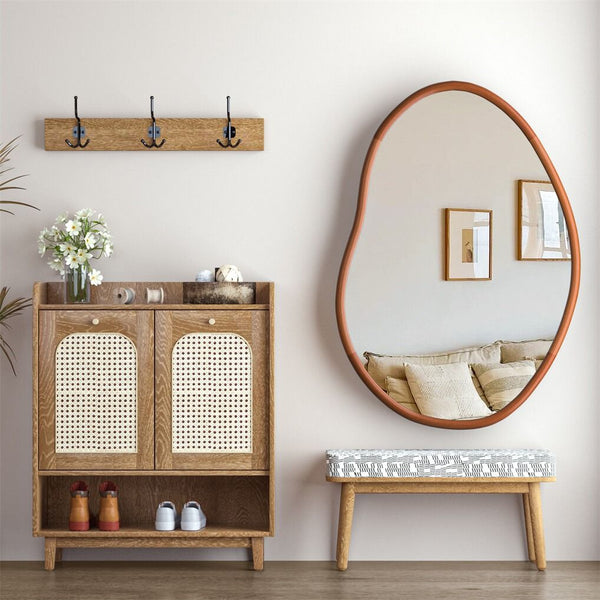 Large Art Deco Asymmetrical Wall Mirror 74.3X110cm Mirrors