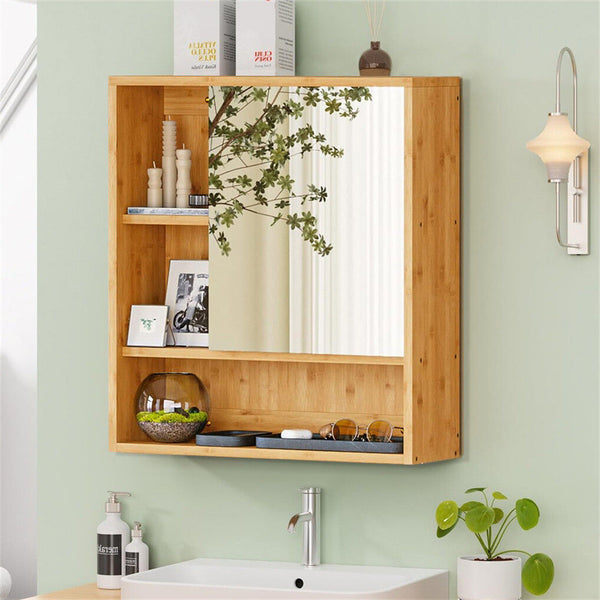 Wall Cabinet Bathroom Mirror Storage Medicine 55.5Cm Mirrors