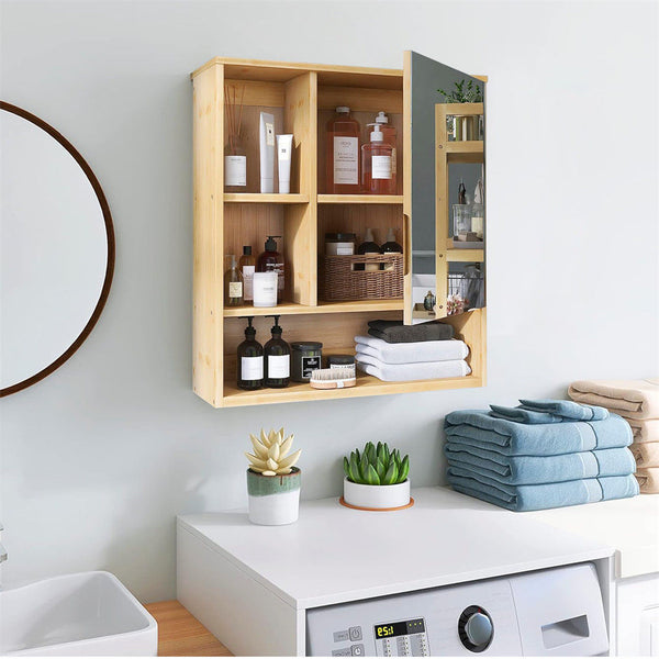 Wall Cabinet Bathroom Mirror Storage Medicine 55.5Cm Mirrors