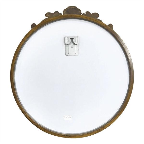 Baroque Antique Round Wall Mirror Dicor 60X64.5Cm Mirrors