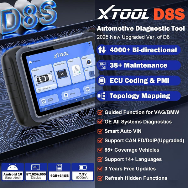 D8s Obd2 Scanner Diagnostic Tool 2025 Newest Version Code Readers & Scanners